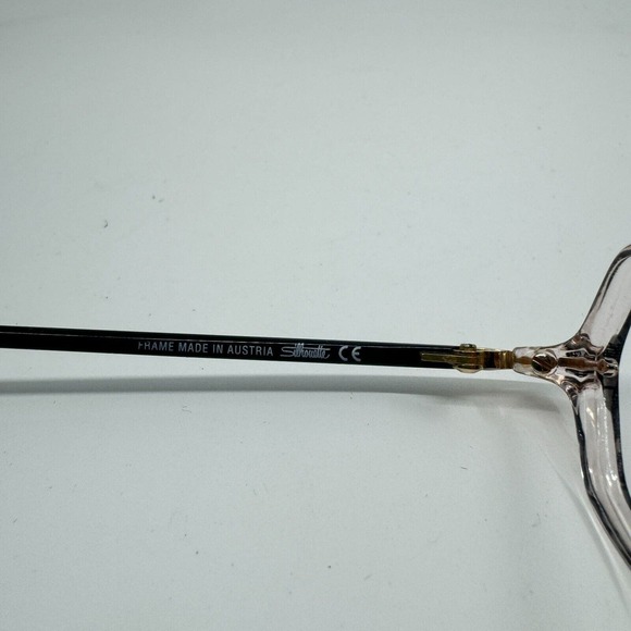 Silhouette SPX M 1899 /25 C 6058 Clear Black Gold Eyeglasses Frames 53-15 H10161 - Picture 5 of 7